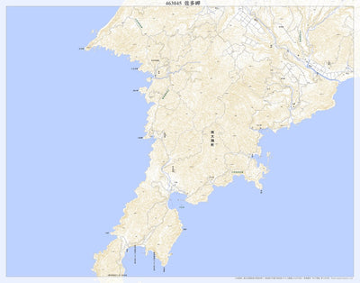 Pacific Spatial Solutions, Inc. 463045 佐多岬（さたみさき Satamisaki）, 地形図 digital map