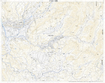 Pacific Spatial Solutions, Inc. 473003 知覧 （ちらん Chiran）, 地形図 digital map