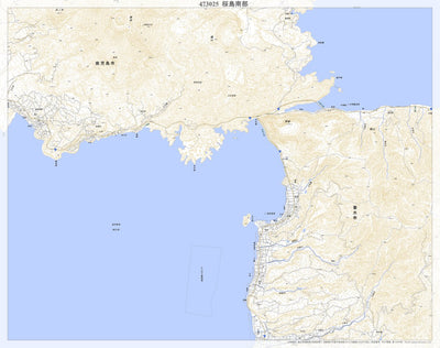 Pacific Spatial Solutions, Inc. 473025 桜島南部 （さくらじまなんぶ Sakurajimanambu）, 地形図 digital map
