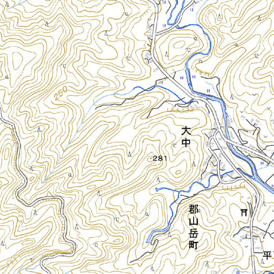 Pacific Spatial Solutions, Inc. 473043 薩摩郡山 （さつまこおりやま Satsumakoriyama）, 地形図 digital map