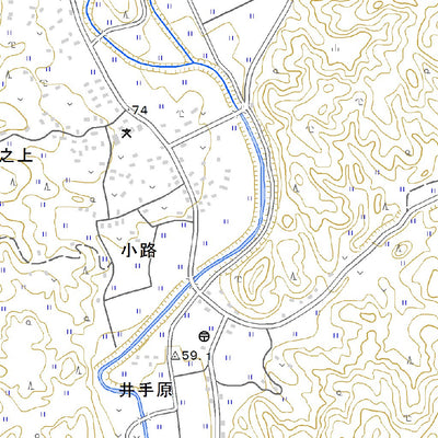 Pacific Spatial Solutions, Inc. 473073 湯田 （ゆだ Yuda）, 地形図 digital map