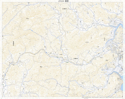 Pacific Spatial Solutions, Inc. 473122 榎原 （よわら Yowara）, 地形図 digital map