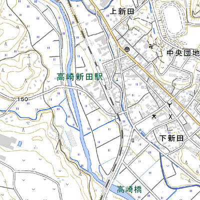 Pacific Spatial Solutions, Inc. 473160 高崎新田 （たかさきしんでん Takasakishinden）, 地形図 digital map