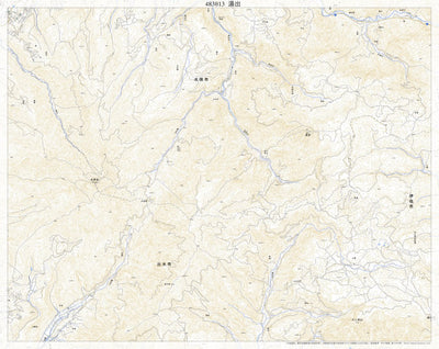 Pacific Spatial Solutions, Inc. 483013 湯出（ゆで Yude）, 地形図 digital map
