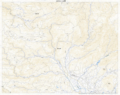 Pacific Spatial Solutions, Inc. 483014 山野（やまの Yamano）, 地形図 digital map