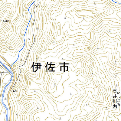 Pacific Spatial Solutions, Inc. 483014 山野（やまの Yamano）, 地形図 digital map