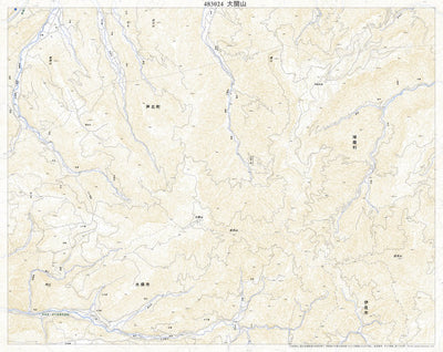 Pacific Spatial Solutions, Inc. 483024 大関山（おおぜきやま Ozekiyama）, 地形図 digital map