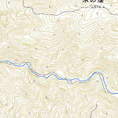 Pacific Spatial Solutions, Inc. 483045 中津道（なかつみち Nakatsumichi）, 地形図 digital map