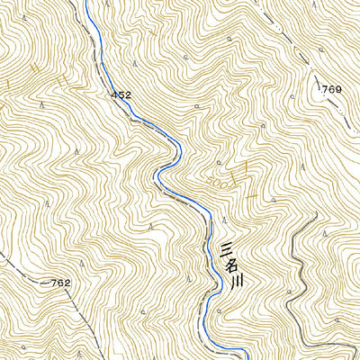 Pacific Spatial Solutions, Inc. 483111 掃部岳 （かもんだけ Kamondake）, 地形図 digital map