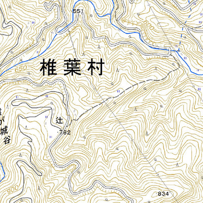 Pacific Spatial Solutions, Inc. 483151 上椎葉 （かみしいば Kamishiiba）, 地形図 digital map