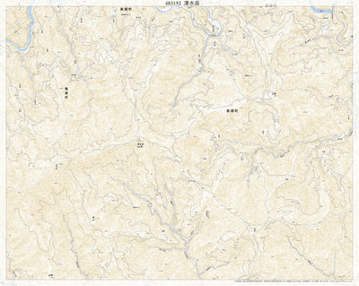 Pacific Spatial Solutions, Inc. 483152 清水岳 （しみずだけ Shimizudake）, 地形図 digital map