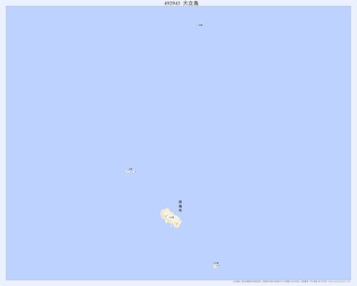 Pacific Spatial Solutions, Inc. 492943 大立島 （おおたてしま Otateshima）, 地形図 digital map