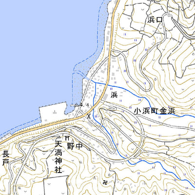 Pacific Spatial Solutions, Inc. 493001 肥前小浜（ひぜんおばま Hizenobama）, 地形図 digital map