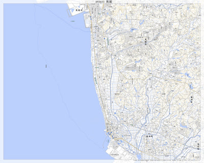 Pacific Spatial Solutions, Inc. 493033 荒尾（あらお Arao）, 地形図 digital map