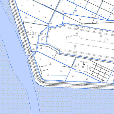 Pacific Spatial Solutions, Inc. 493052 佐賀空港（さがくうこう Sagakuko）, 地形図 digital map