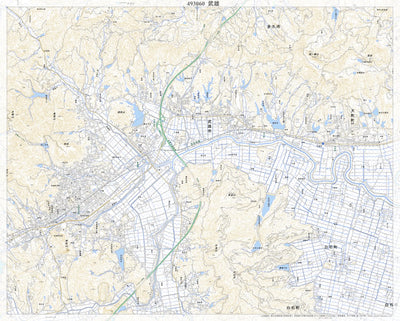 Pacific Spatial Solutions, Inc. 493060 武雄（たけお Takeo）, 地形図 digital map