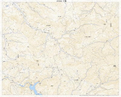 Pacific Spatial Solutions, Inc. 493066 十籠（じゅうごもり Jugomori）, 地形図 digital map