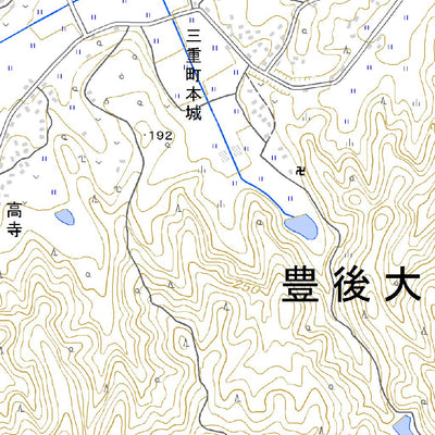 Pacific Spatial Solutions, Inc. 493134 三重町 （みえまち Miemachi）, 地形図 digital map