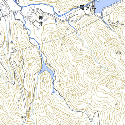Pacific Spatial Solutions, Inc. 493166 坂ﾉ市 （さかのいち Sakanoichi）, 地形図 digital map