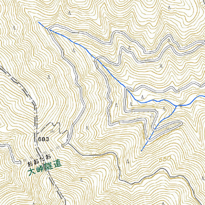 Pacific Spatial Solutions, Inc. 493255 御内 （みうち Miuchi）, 地形図 digital map