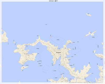 Pacific Spatial Solutions, Inc. 493263 遊子 （ゆす Yusu）, 地形図 digital map