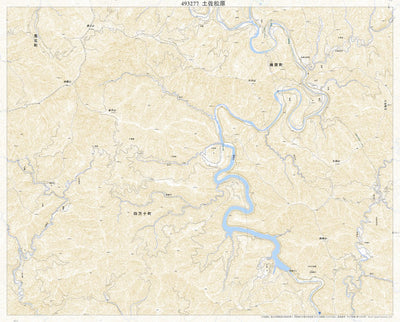 Pacific Spatial Solutions, Inc. 493277 土佐松原 （とさまつばら Tosamatsubara）, 地形図 digital map