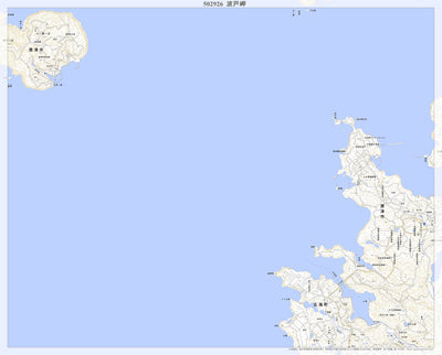 Pacific Spatial Solutions, Inc. 502926 波戸岬（はどのみさき Hadonomisaki）, 地形図 digital map