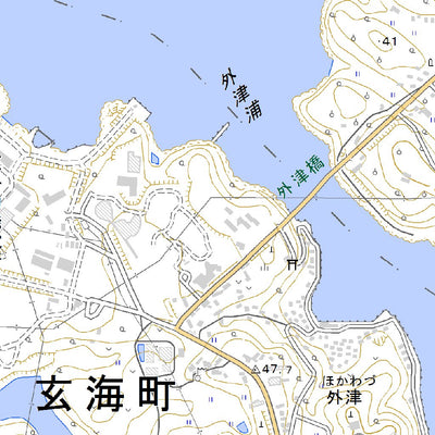 Pacific Spatial Solutions, Inc. 502926 波戸岬（はどのみさき Hadonomisaki）, 地形図 digital map
