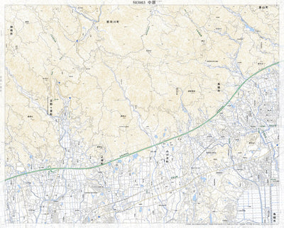 Pacific Spatial Solutions, Inc. 503003 中原（なかばる Nakabaru）, 地形図 digital map