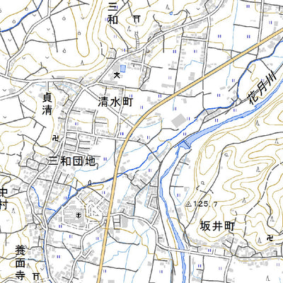 Pacific Spatial Solutions, Inc. 503007 大行司（だいぎょうじ Daigyoji）, 地形図 digital map
