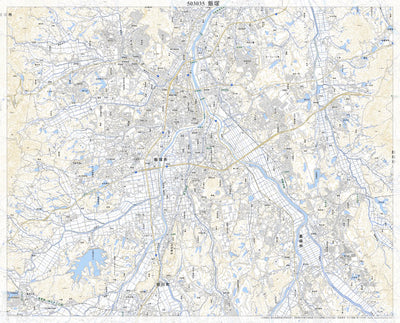 Pacific Spatial Solutions, Inc. 503035 飯塚（いいづか Iizuka）, 地形図 digital map
