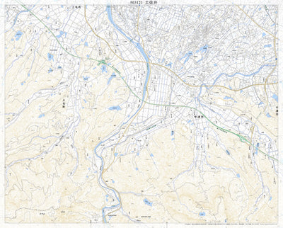 Pacific Spatial Solutions, Inc. 503121 土佐井（つちさい Tsuchisai）, 地形図 digital map