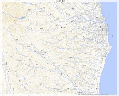 Pacific Spatial Solutions, Inc. 503125 鶴川（つるがわ Tsurugawa）, 地形図 digital map