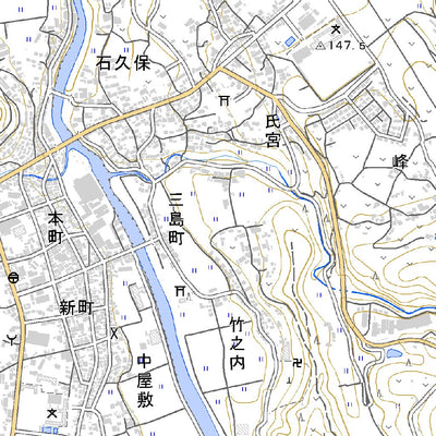Pacific Spatial Solutions, Inc. 503205 野村 （のむら Nomura）, 地形図 digital map