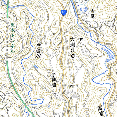 Pacific Spatial Solutions, Inc. 503214 東多田 （ひがしただ Higashitada）, 地形図 digital map