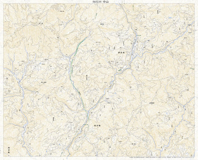 Pacific Spatial Solutions, Inc. 503235 中山 （なかやま Nakayama）, 地形図 digital map
