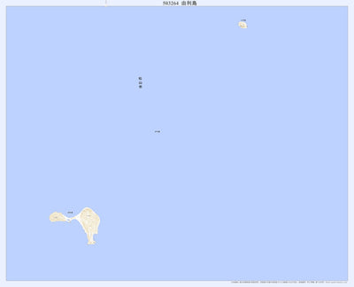 Pacific Spatial Solutions, Inc. 503264 由利島 （ゆりじま Yurijima）, 地形図 digital map