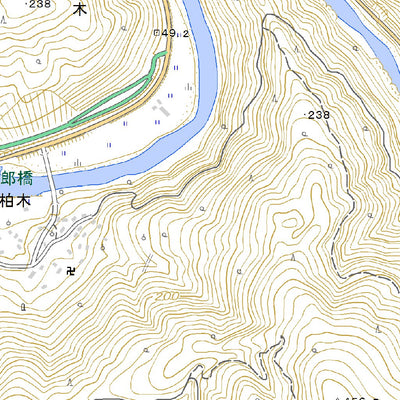 Pacific Spatial Solutions, Inc. 503410 奈半利 （なはり Nahari）, 地形図 digital map