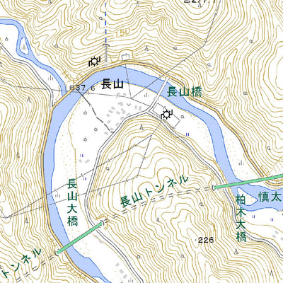 Pacific Spatial Solutions, Inc. 503410 奈半利 （なはり Nahari）, 地形図 digital map
