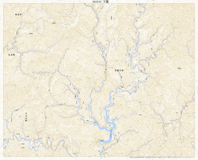 Pacific Spatial Solutions, Inc. 503535 下露 （しもつゆ Shimotsuyu）, 地形図 digital map