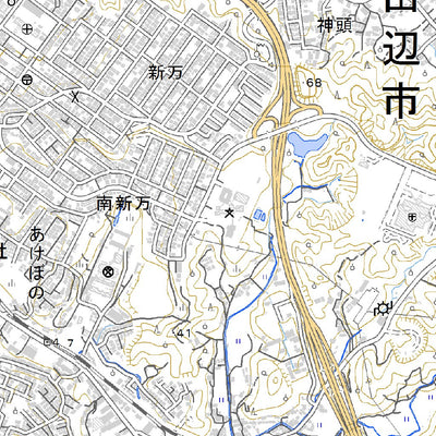 Pacific Spatial Solutions, Inc. 503543 紀伊田辺 （きいたなべ Kiitanabe）, 地形図 digital map