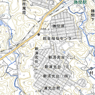 Pacific Spatial Solutions, Inc. 513107 呼坂 （よびさか Yobisaka）, 地形図 digital map