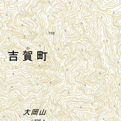 Pacific Spatial Solutions, Inc. 513147 六日市 （むいかいち Muikaichi）, 地形図 digital map