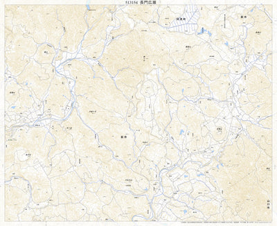 Pacific Spatial Solutions, Inc. 513154 長門広瀬 （ながとひろせ Nagatohirose）, 地形図 digital map