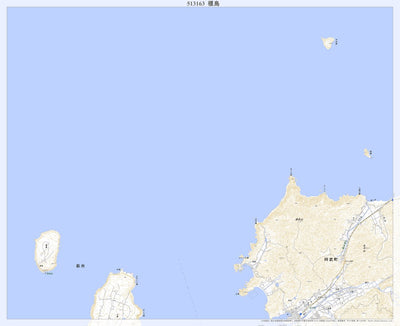 Pacific Spatial Solutions, Inc. 513163 櫃島 （ひつしま Hitsushima）, 地形図 digital map