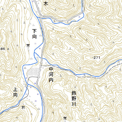 Pacific Spatial Solutions, Inc. 513165 長門新市 （ながとしんいち Nagatoshinichi）, 地形図 digital map