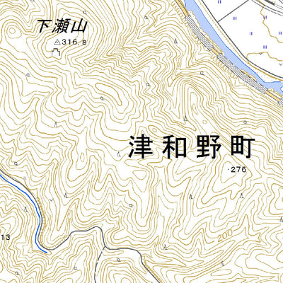 Pacific Spatial Solutions, Inc. 513166 日原 （にちはら Nichihara）, 地形図 digital map