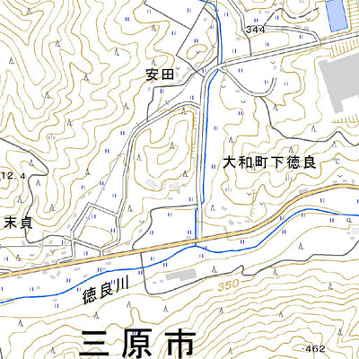 Pacific Spatial Solutions, Inc. 513267 下徳良 （しもとくら Shimotokura）, 地形図 digital map
