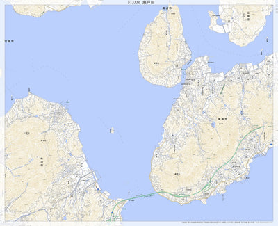 Pacific Spatial Solutions, Inc. 513330 瀬戸田 （せとだ Setoda）, 地形図 digital map