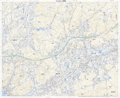 Pacific Spatial Solutions, Inc. 513364 笠岡 （かさおか Kasaoka）, 地形図 digital map